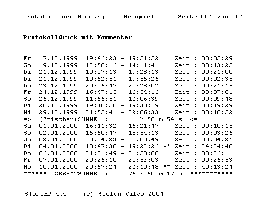 Protokoll-Druck